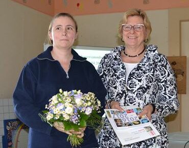 Besonderer Blumenstrauß für Stephanie Krohn, 21.04.2016